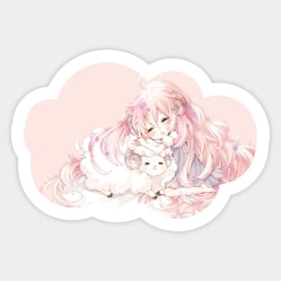 Cute Sleeping Chibi Sticker